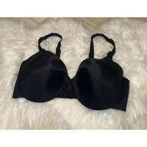 Lilyette 0963 Every Bit Invisible Fit For You Underwire T-Shirt Bra 38D Black